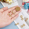 6Pcs 3 Styles Rack Plating Brass Micro Pave Clear Cubic Zirconia Fold Over Clasps KK-HS0001-02G-3