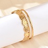 304 Stainless Steel Cuff Bangles for Women BJEW-B120-04G-03-2