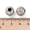 304 Stainless Steel Rhinestone European Beads STAS-A092-10D-P-3