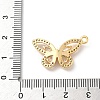 Brass Micro Pave Clear Cubic Zirconia Pendants KK-D504-22B-G-3