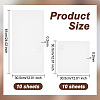 Olycraft 2 Sets 2 Styles PET Plastic Blank Drawing Painting Stencils Templates DIY-OC0011-30-2