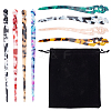 8Pcs 8 Styles Acrylic Hair Sticks OHAR-NB0001-18-1
