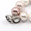 Shell Pearl Necklaces NJEW-F024-05B-4