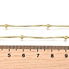 2.5MM Brass Round Ball Box Chain Necklaces NJEW-M108-38G-3