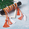 6Pcs 3 Style Polyester Tassel Big Pendant Decorations FIND-TA0001-50-4