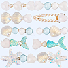 2 Bags 2 Styles Resin & Alloy Alligator Hair Clips AJEW-CY0001-39B-7