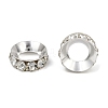 Brass Rhinestone Spacer Beads RB-A020-14mm-01S-3