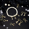 6 Pairs Brass Micro Pave Clear Cubic Zirconia Hoop Earrings EJEW-PH01464-4