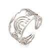 Non-Tarnish 304 Stainless Steel Open Cuff Rings RJEW-Q808-05P-1