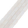 Electroplate Frosted Glass Beads Strands EGLA-T008-026-A01-2