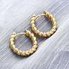 Brass Huggie Hoop Earrings EJEW-L231-31G-3