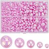 70G  5 Styles ABS Plastic Imitation Pearl Cabochons OACR-SC0001-45H-1