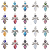 20Pcs 10 Color Evil Eye Lampwork Pendants FIND-CJ0001-69-1