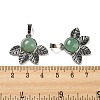 Natural Green Aventurine Pendants G-P517-02P-03-3