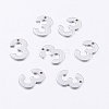 Tarnish Resistant 201 Stainless Steel Pendants STAS-F128-01P-3-1