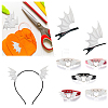 Gorgecraft 40Pcs 2 Style Demon Wing PU Leather Ornament Accessories FIND-GF0005-93B-5