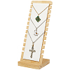 Bamboo Slant Back Necklace Organizer Display Stands NDIS-WH20007-01A-01-1