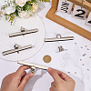4Pcs Zinc Alloy Twist Bag Lock Purse Catch Clasps PURS-CP0001-03P-3