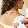 925 Sterling Silver Crystal Rhinestone Box Clasps STER-BC0004-41P-5
