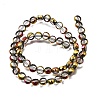 Electroplated Transparent Glass Beads Strands GL-CBA98F0-06A-02-3