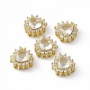 Rack Plating Brass Micro Pave Cubic Zirconia Beads KK-C007-12G-07-1