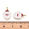 316 Surgical Stainless Steel Enamel Charms STAS-S116-388G-3