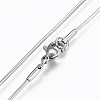 Non-Tarnish 304 Stainless Steel Snake Chain Necklaces NJEW-F248-02C-P-2