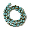 Electroplate Glass Beads Strands X-EGLA-P061-02A-04-2