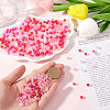 1000Pcs 5 Colors Valentine's Day Transparent Acrylic Beads MACR-SP0001-29A-3