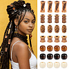 100Pcs 7 Styles Plastic and Wood Beads KY-PA0001-17-7