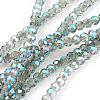 Electroplate Glass Beads Strands EGLA-D021-72-1