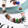 Pumpkin Natural & Synthetic Gemstone Beaded Necklace G-P563-06-2