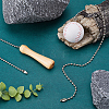 2Pcs 2 Style Baseball Theme PU Leather & Wood Ceiling Fan Pull Chain Extenders FIND-GF0005-92-4