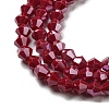 Opaque Solid Color Electroplate Glass Beads Strands LS-GLAA-F029-P4mm-C01-3