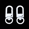 Spray Painted Eco-Friendly Alloy Swivel Snap Hooks Clasps PALLOY-T080-02M-NR-2