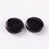 2-Hole Flat Round Resin Sewing Buttons for Costume Design BUTT-E119-18L-13-2