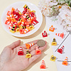 48Pcs 4 Colors ABS Display Roadblock Decorations AJEW-SP0004-70-3