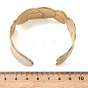 Women's 304 Stainless Steel Cuff Bangles BJEW-F542-01G-01-5