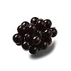 Grape Brass Acrylic Pendants OACR-R006-05G-07-2