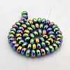 Electroplate Non-magnetic Synthetic Hematite Beads Strands G-J208E-02-2