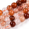 Natural Red Quartz Beads Strands G-T140-4mm-01-2