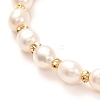 Natural Pearl Beaded Bracelets for Girl Women Gift BJEW-JB06821-4