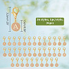 36Pcs 36 Style Alloy Enamel Pendant Stitch Markers HJEW-NB00037-2