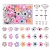 DIY Flower Stud Earring and Finger Ring Making Kit DIY-SZ0008-42-1