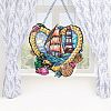 Heart Sailboat Lighthouse DIY Diamond Painting Pendant Decoration Kit PW-WG90519-01-3