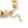 202 Stainless Steel Round Beaded Bracelets for Men Women LS-BJEW-D034-01G-3