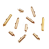 Brass Slide On End Clasp Tubes KK-TA0007-29G-2