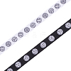 2 Rolls 2 Styles Volleyball Theme Polyester Grosgrain Ribbons OCOR-CP0001-22-6