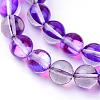 Synthetic Moonstone Beads Strands G-R375-8mm-B09-1