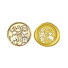 Christmas Series Wax Seal Brass Stamp Head LS-AJEW-Z031-04G-05-1